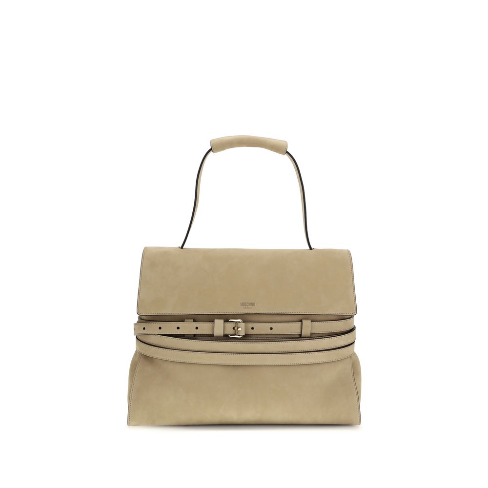 Moschino Beige Leather Handbag