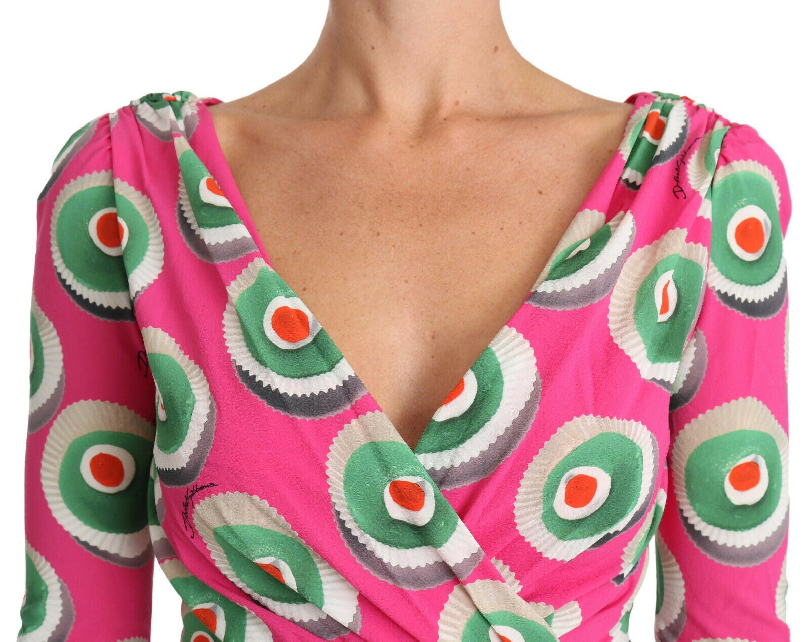 Dolce & Gabbana Pink Silk Cup Cake Sheath Stretch  Dress - PreLoved & Luxe