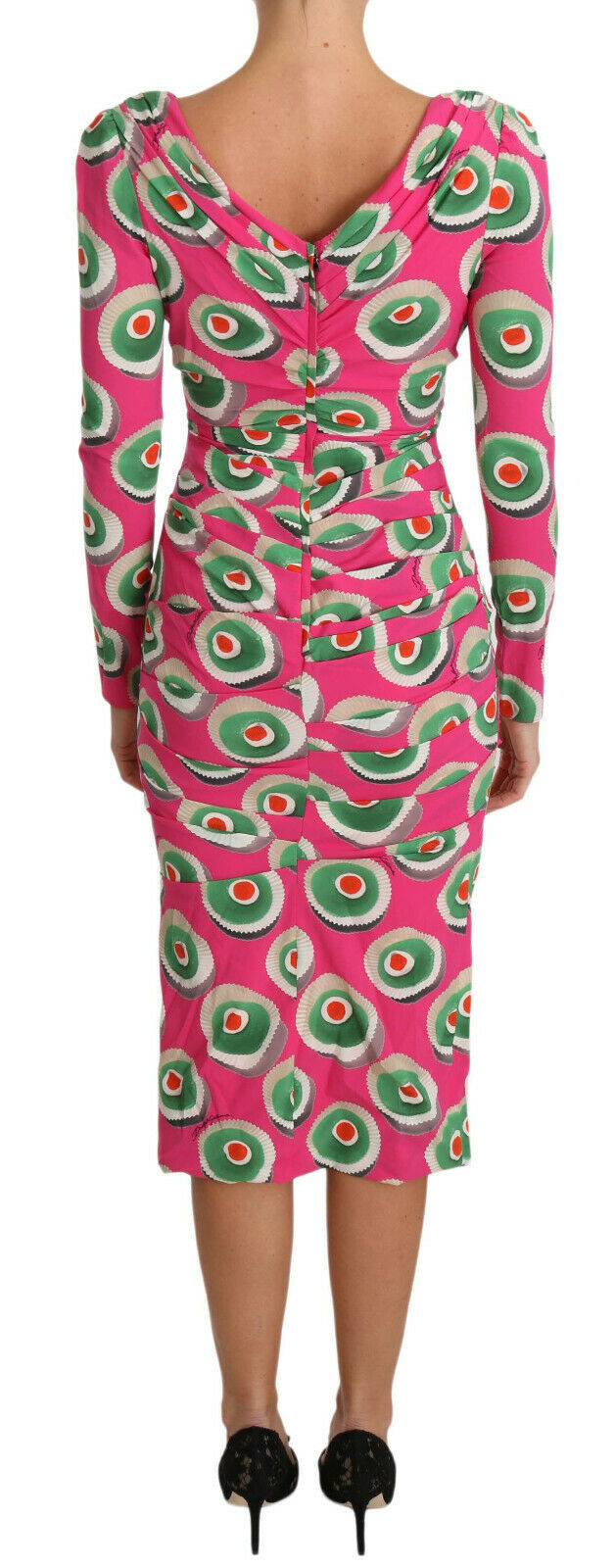 Dolce & Gabbana Pink Silk Cup Cake Sheath Stretch  Dress - PreLoved & Luxe