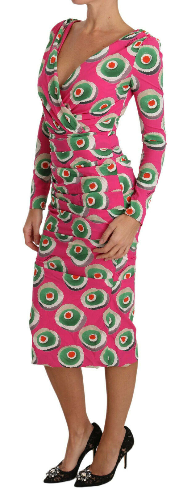 Dolce & Gabbana Pink Silk Cup Cake Sheath Stretch  Dress - PreLoved & Luxe