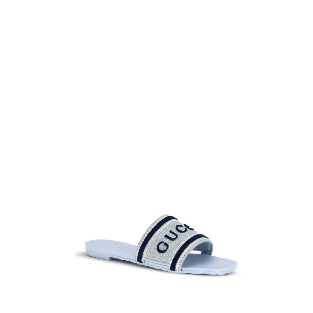 Gucci Blue Cotton Sandals - PreLoved & Luxe