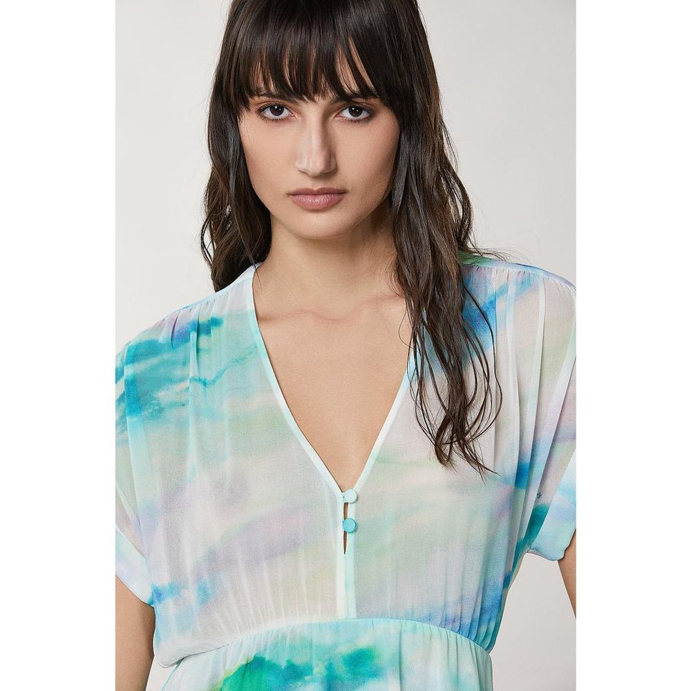 Patrizia Pepe Turquoise Casual Dress