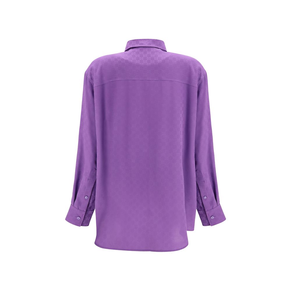 Gucci Purple Silk Shirt - PreLoved & Luxe