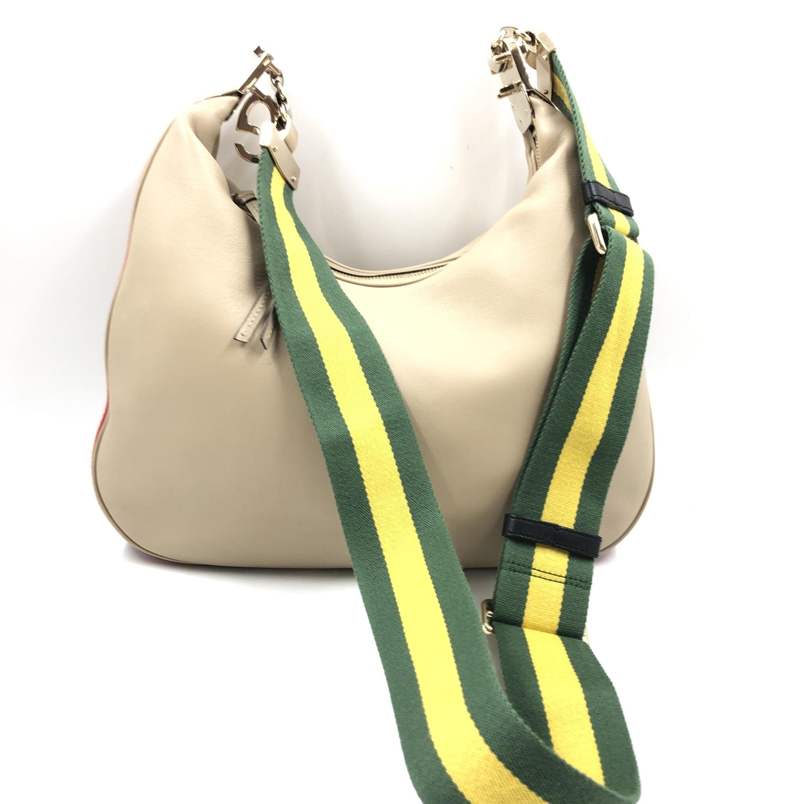 Gucci Aria Large Attache Shoulder Bag Beige - PreLoved & Luxe