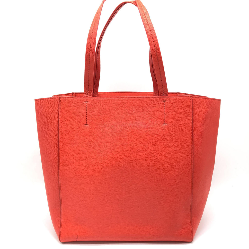 Celine Cabas Phantom Red Pebbled Leather Tote Bag - PreLoved & Luxe