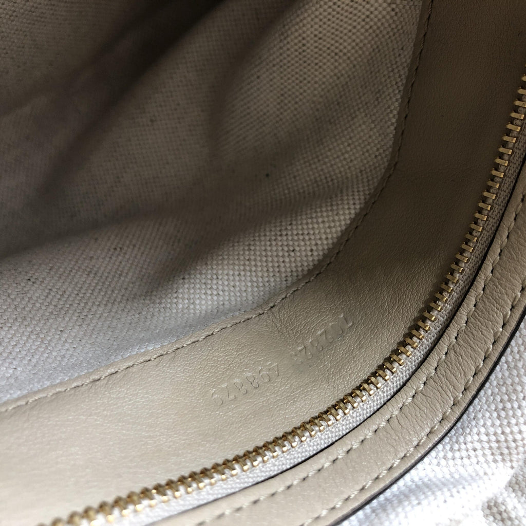 Gucci Aria Large Attache Shoulder Bag Beige - PreLoved & Luxe
