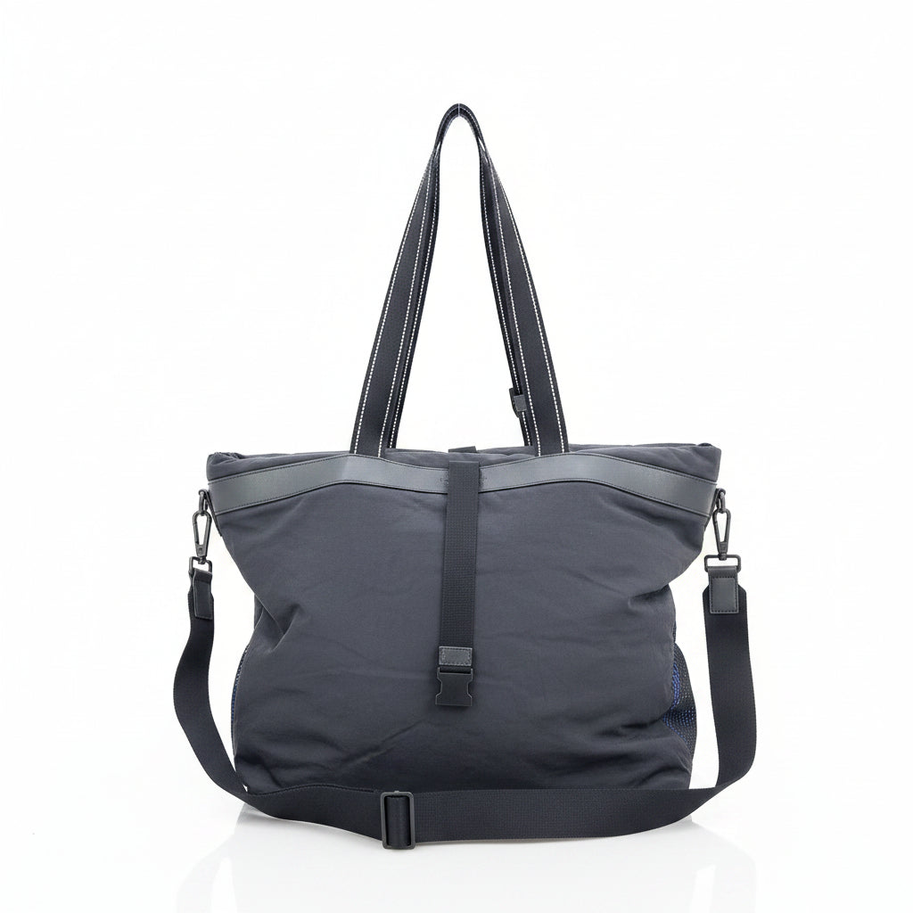 Bottega Veneta Grey Nylon Convertible Tote