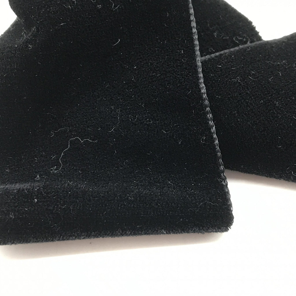 Chanel Black Velvet Bow Hair Clip