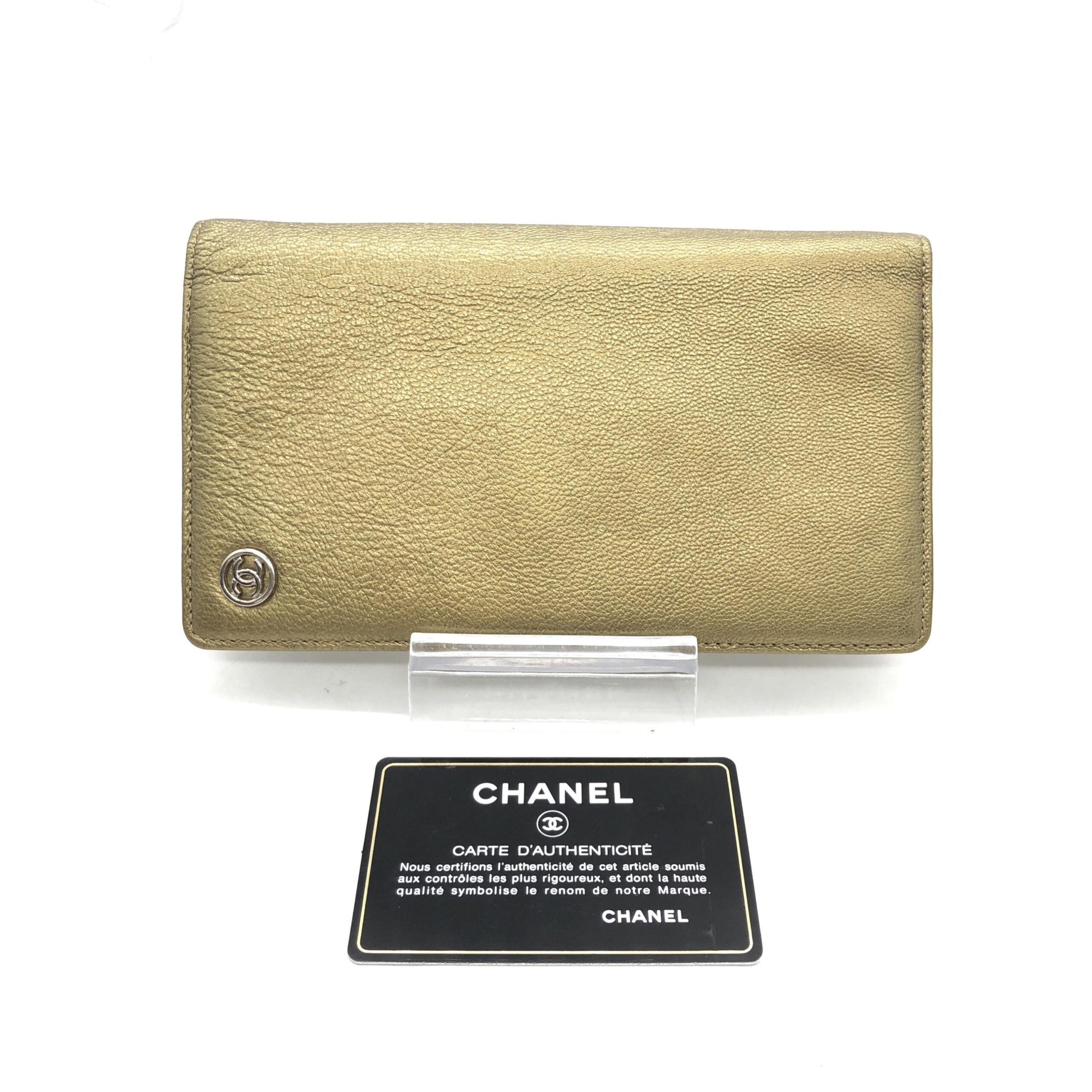Chanel Gold Tone Caviar Leather Bifold Wallet - PreLoved & Luxe