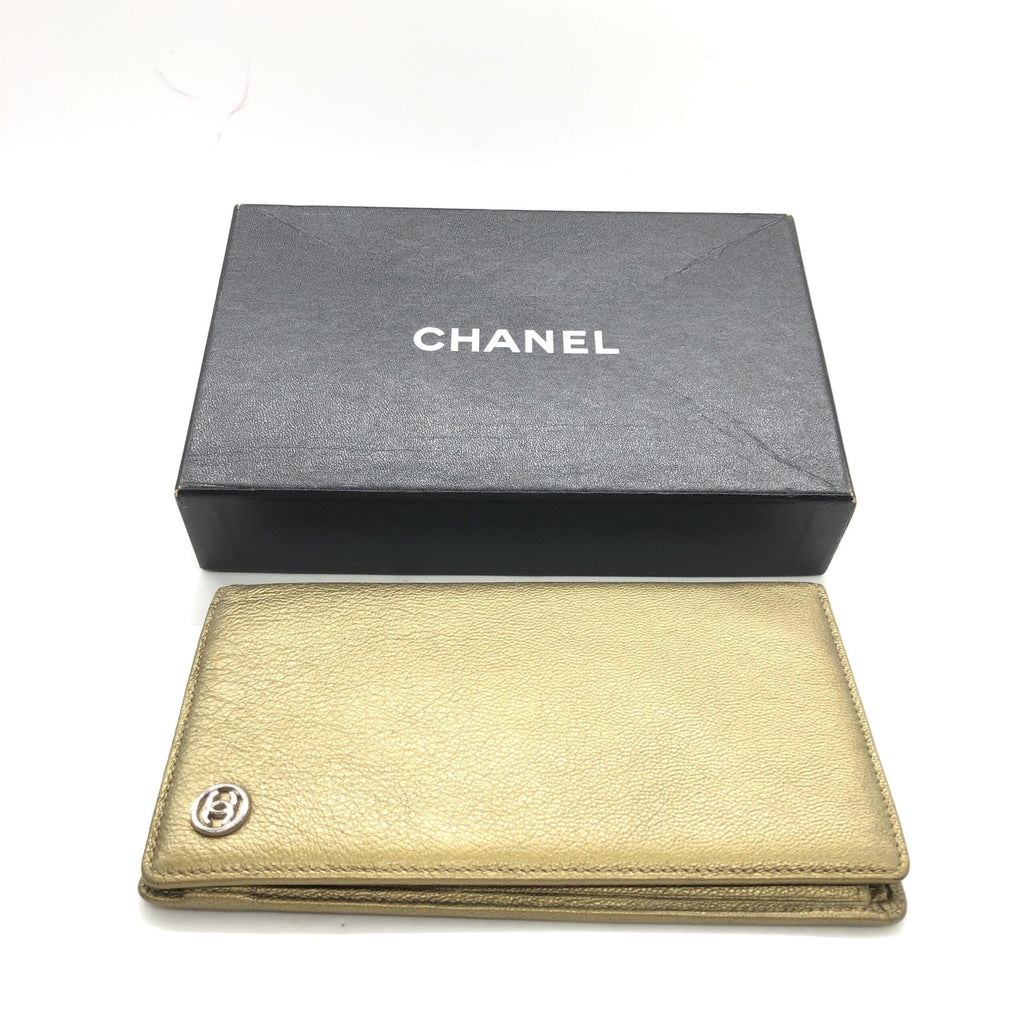 Chanel Gold Tone Caviar Leather Bifold Wallet - PreLoved & Luxe