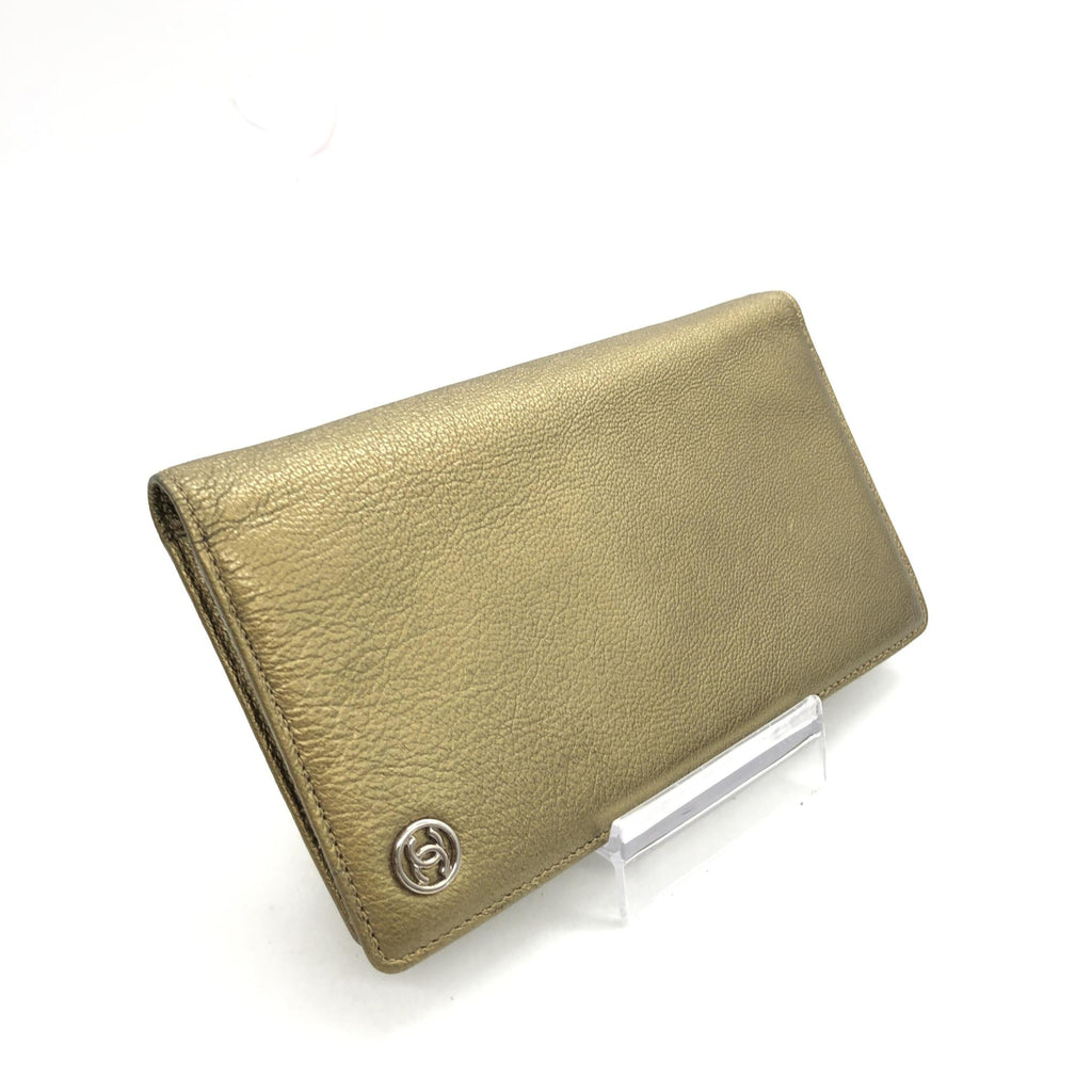 Chanel Gold Tone Caviar Leather Bifold Wallet - PreLoved & Luxe
