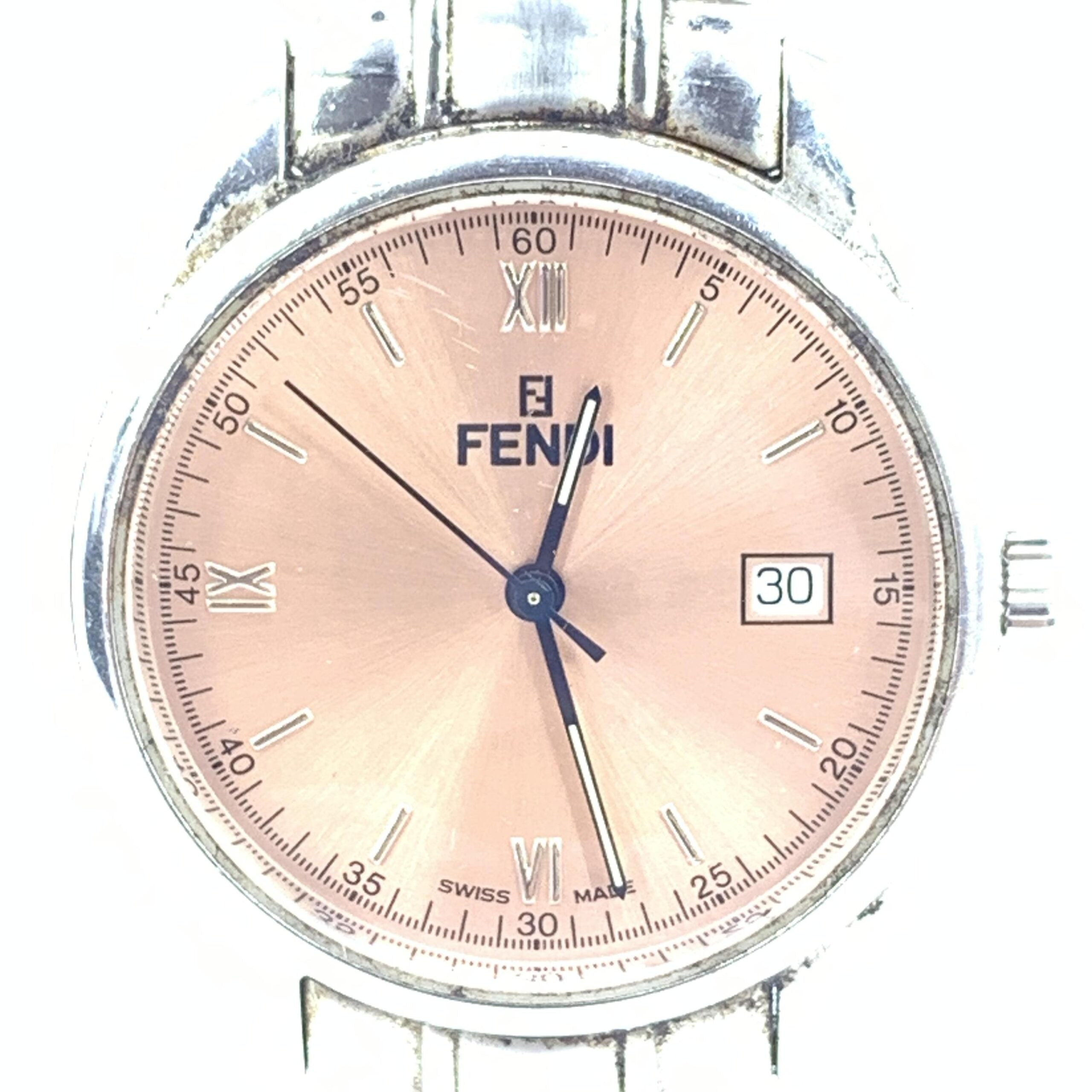 Fendi Pink Champagne Dial Quartz Watch, Stainless Steel - PreLoved & Luxe