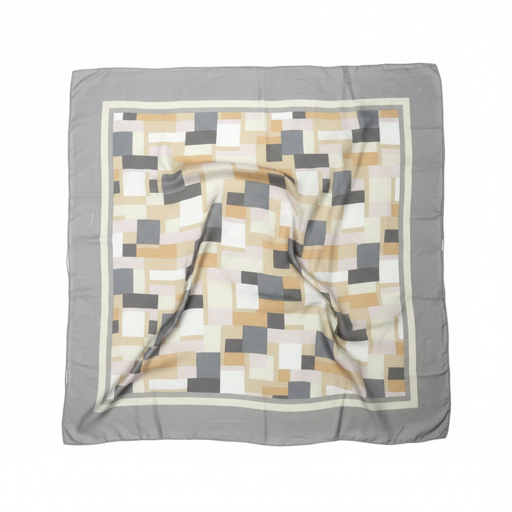 Salvatore Ferragamo Geometric Printed Silk Scarf