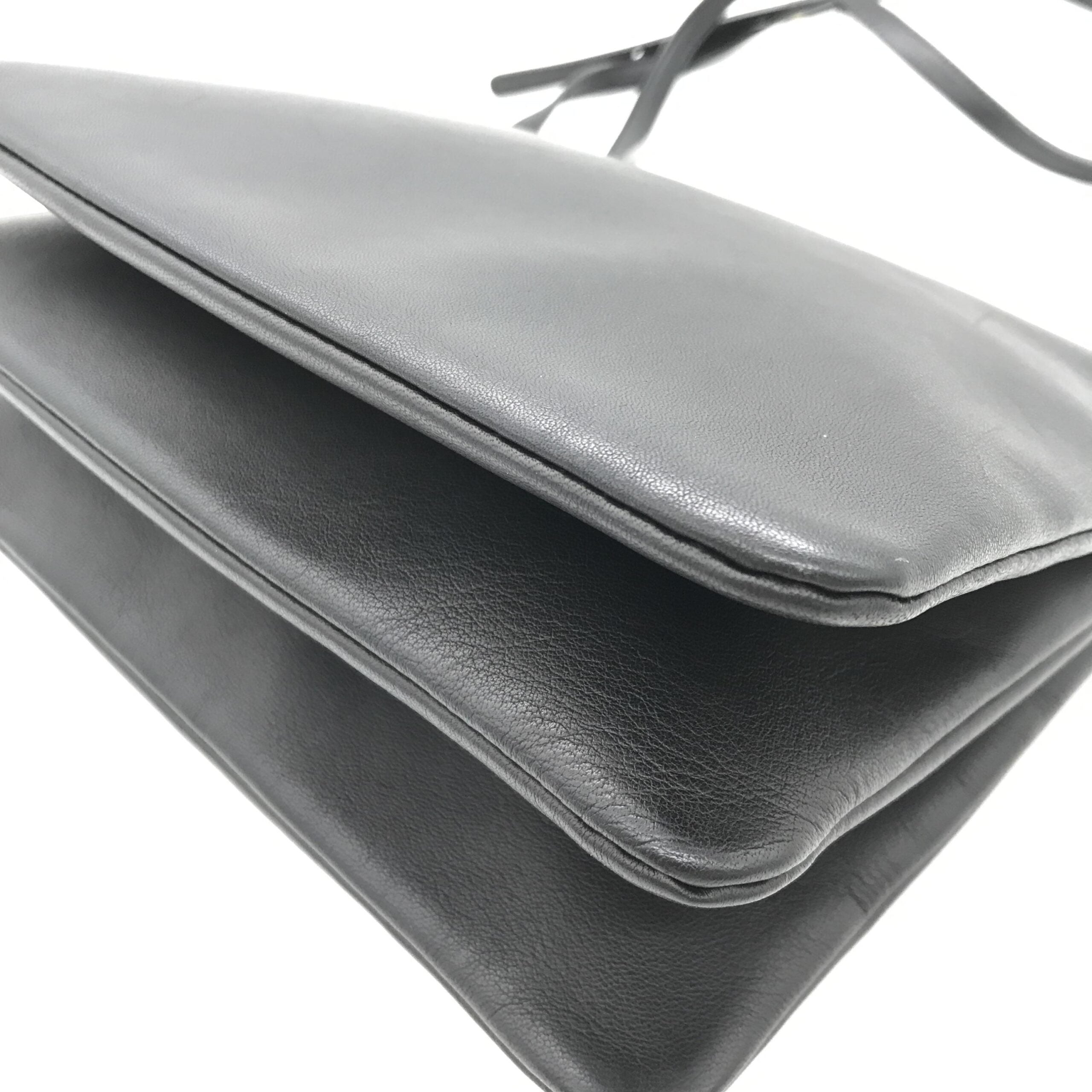 Celine Trio Black Leather Shoulder Bag - PreLoved & Luxe