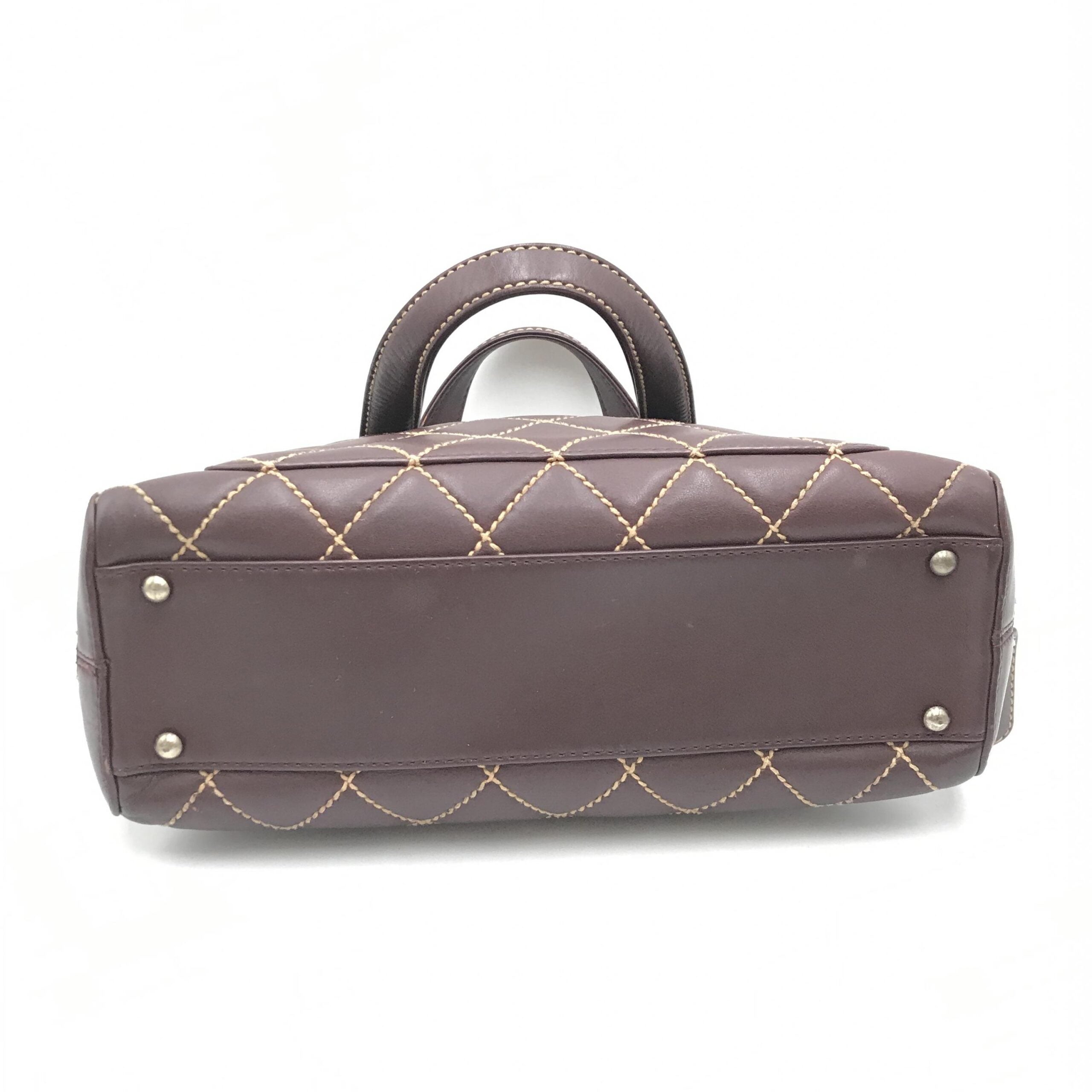 Chanel Wild Stitch Handbag Mini Boston Red - PreLoved & Luxe