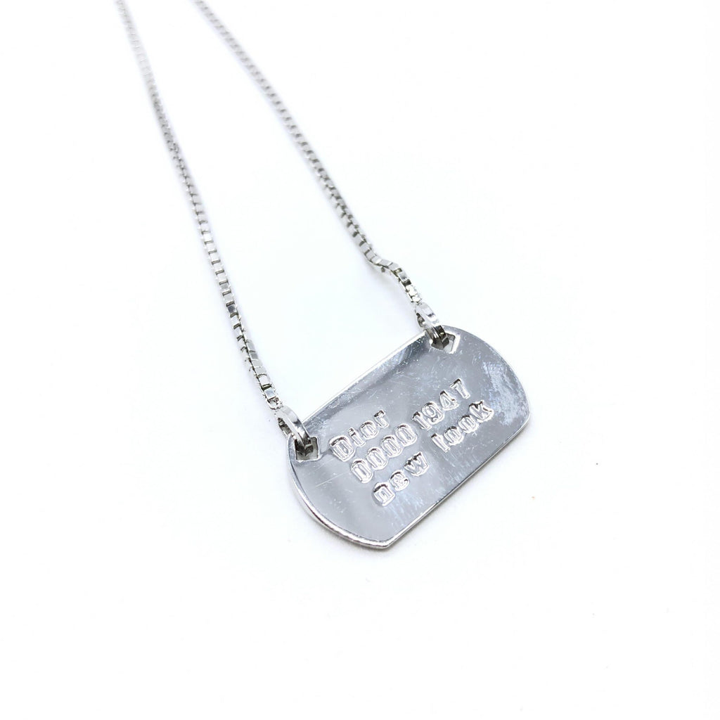 Christian Dior Dior 925 Sterling Silver Antique Art Deco Howard & Co. "Port" Necklace