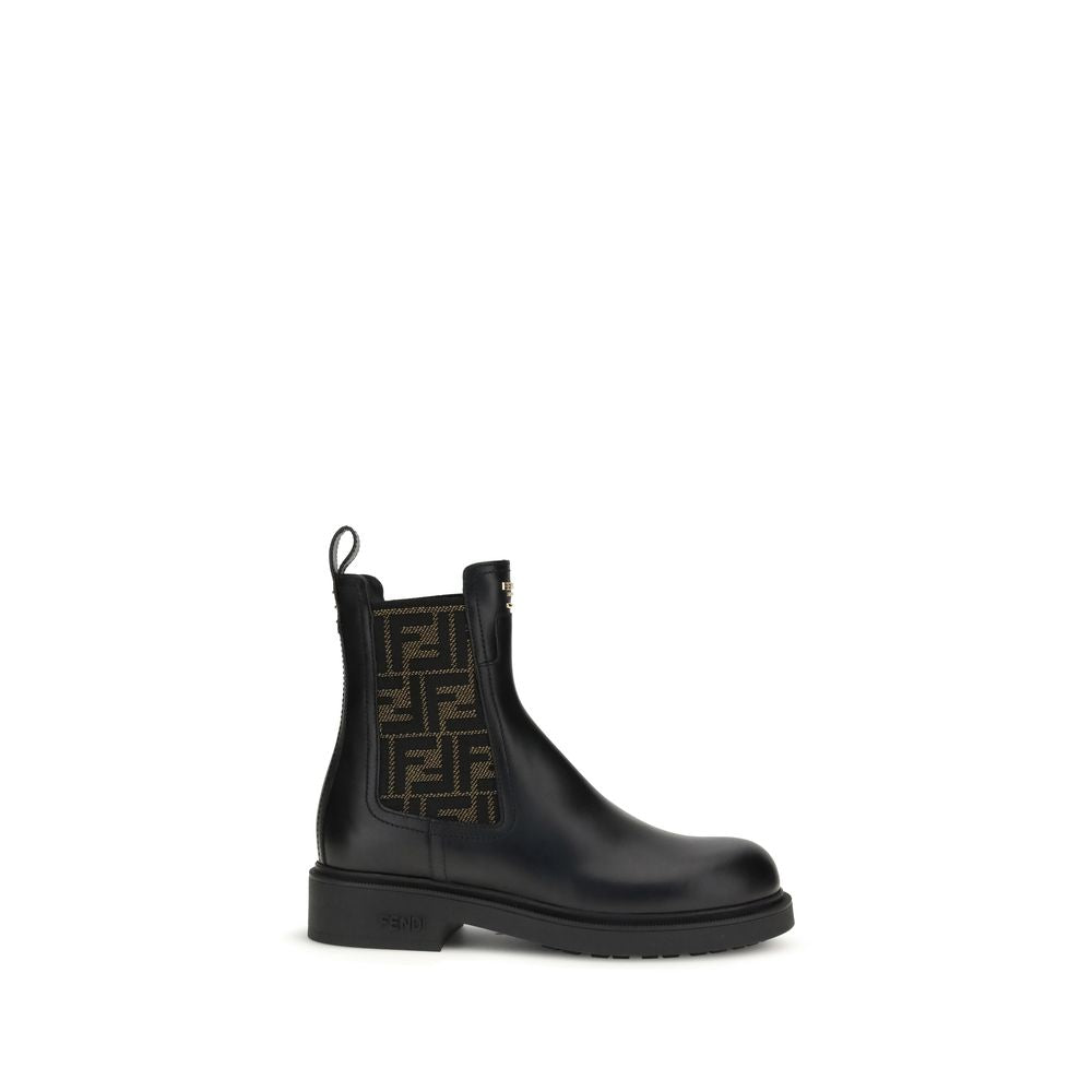 Fendi Black Leather Ankle Boots - PreLoved & Luxe