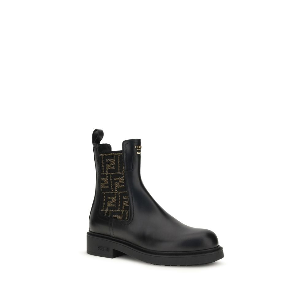 Fendi Black Leather Ankle Boots - PreLoved & Luxe