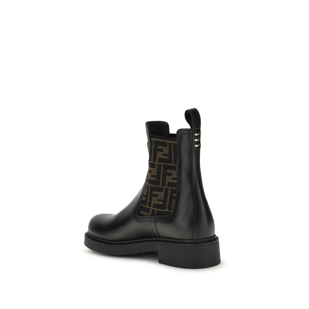 Fendi Black Leather Ankle Boots - PreLoved & Luxe