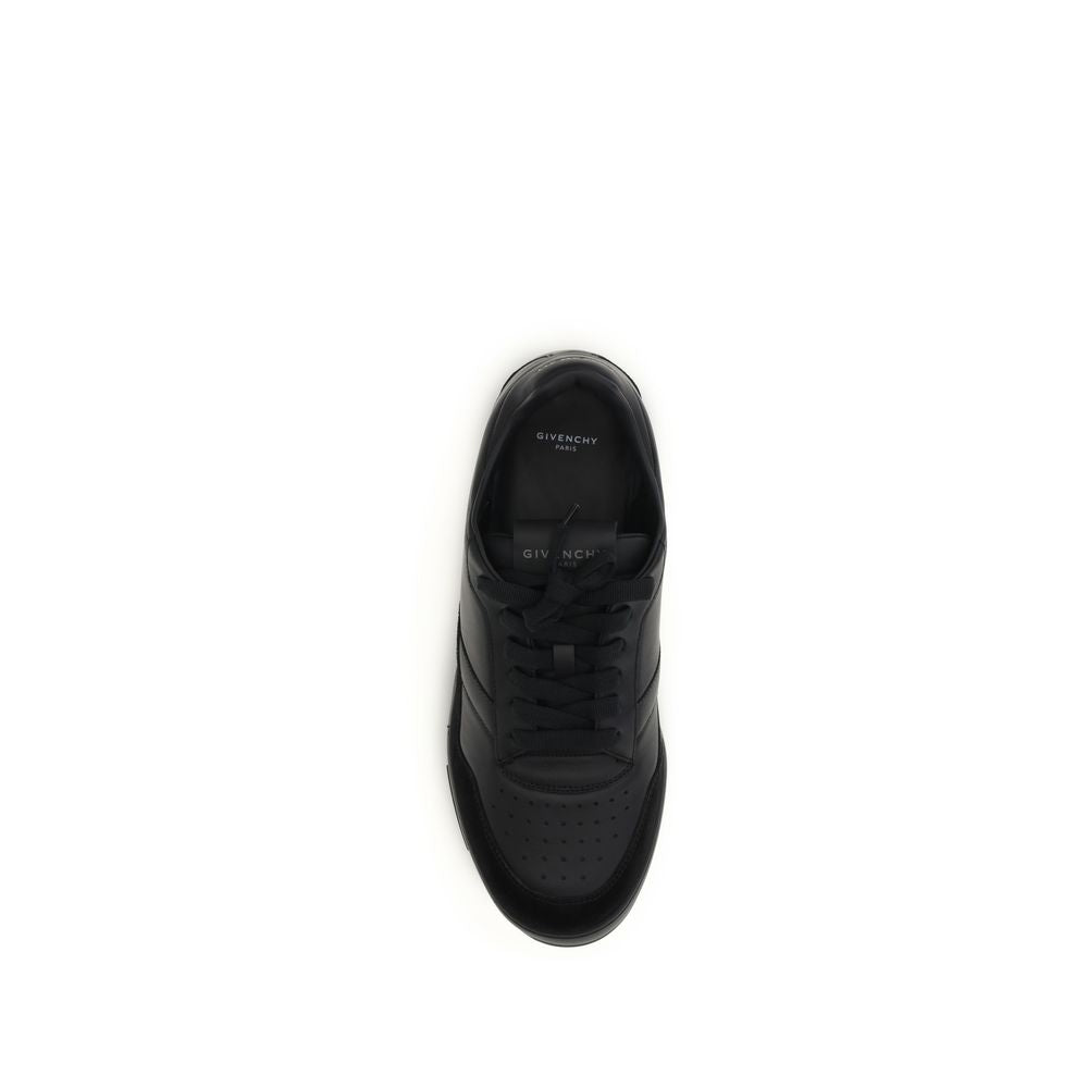 Givenchy Black Leather Low Top Sneakers
