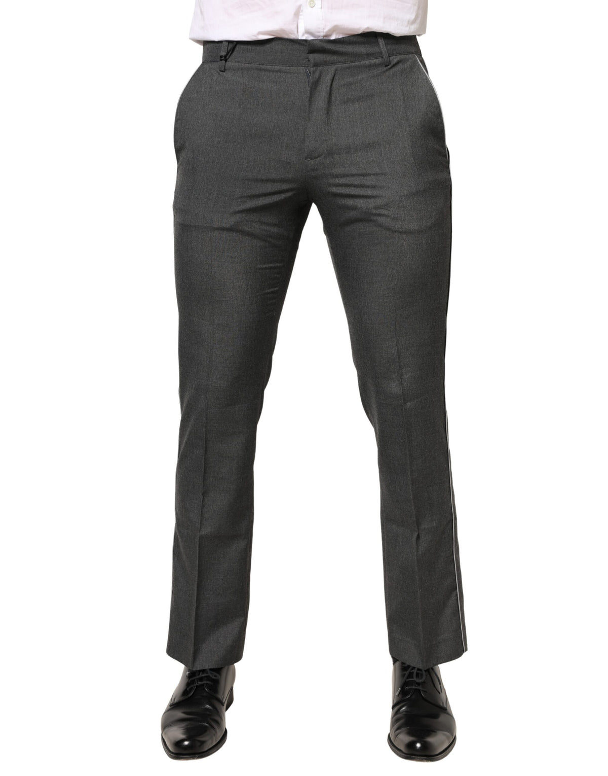 Daniele Alessandrini Gray Formal Dress Trouser Pants
