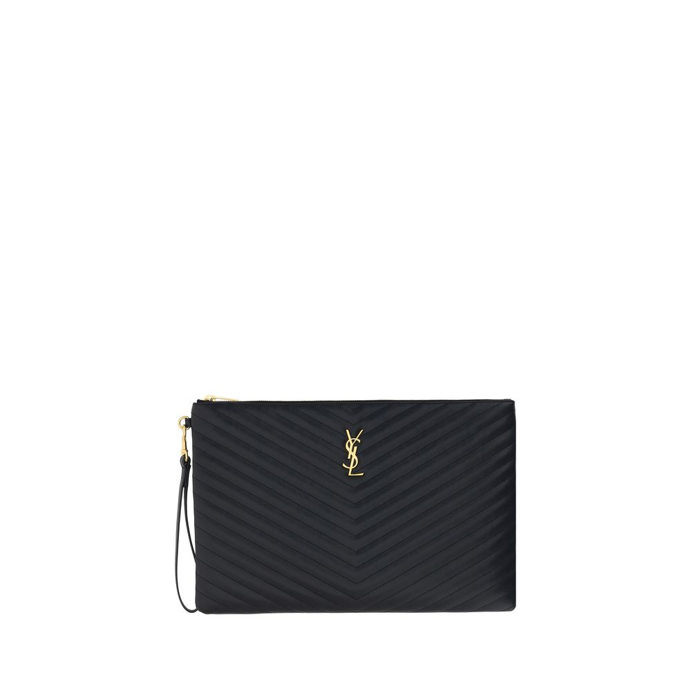 Saint Laurent Black Leather Accessories