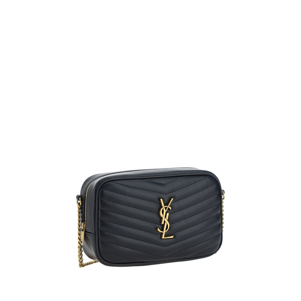 Saint Laurent Black Leather Shoulder Bag