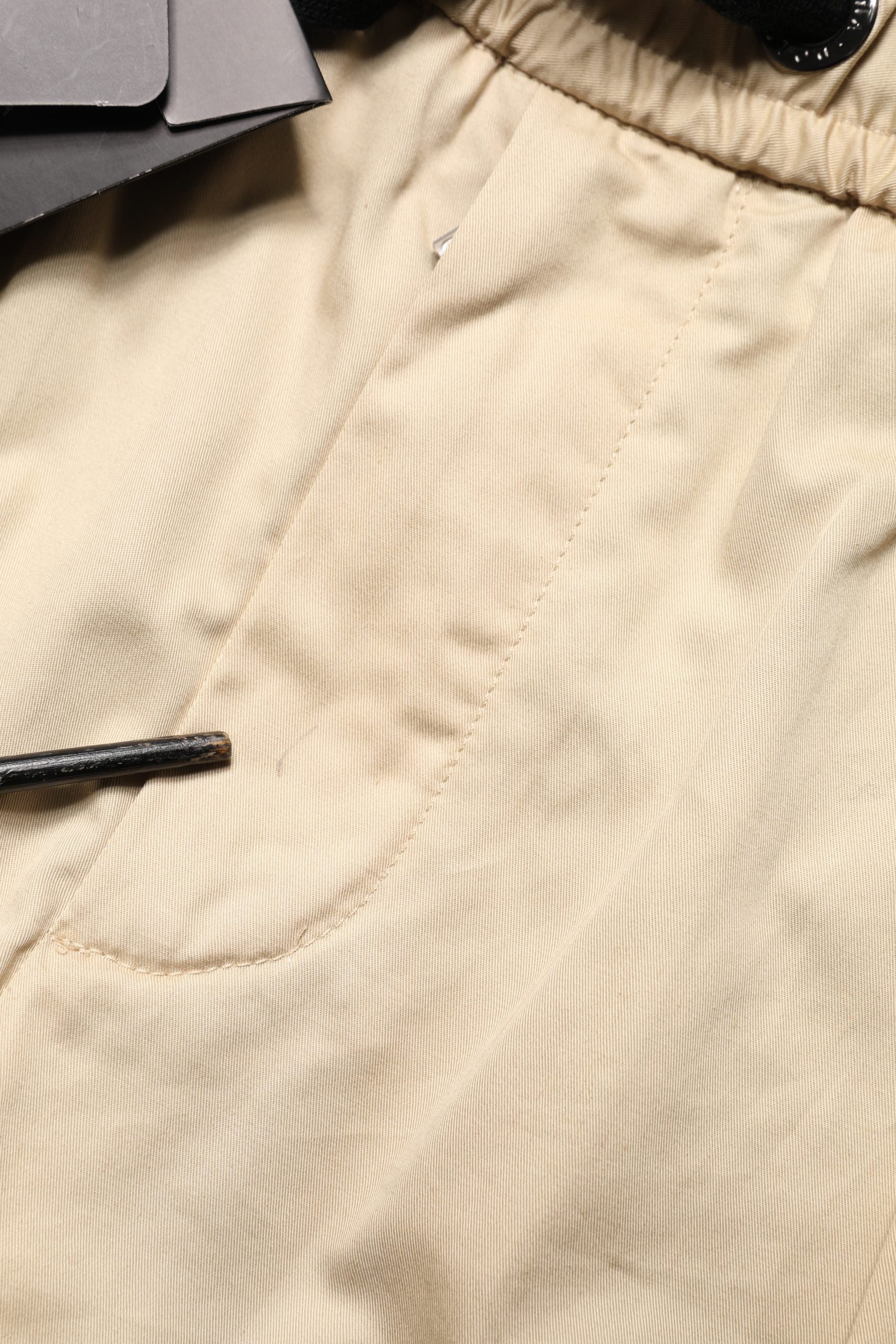 Pre-Owned Dolce & Gabbana Beige Cotton Skinny Men Jogger Trouser Pants
