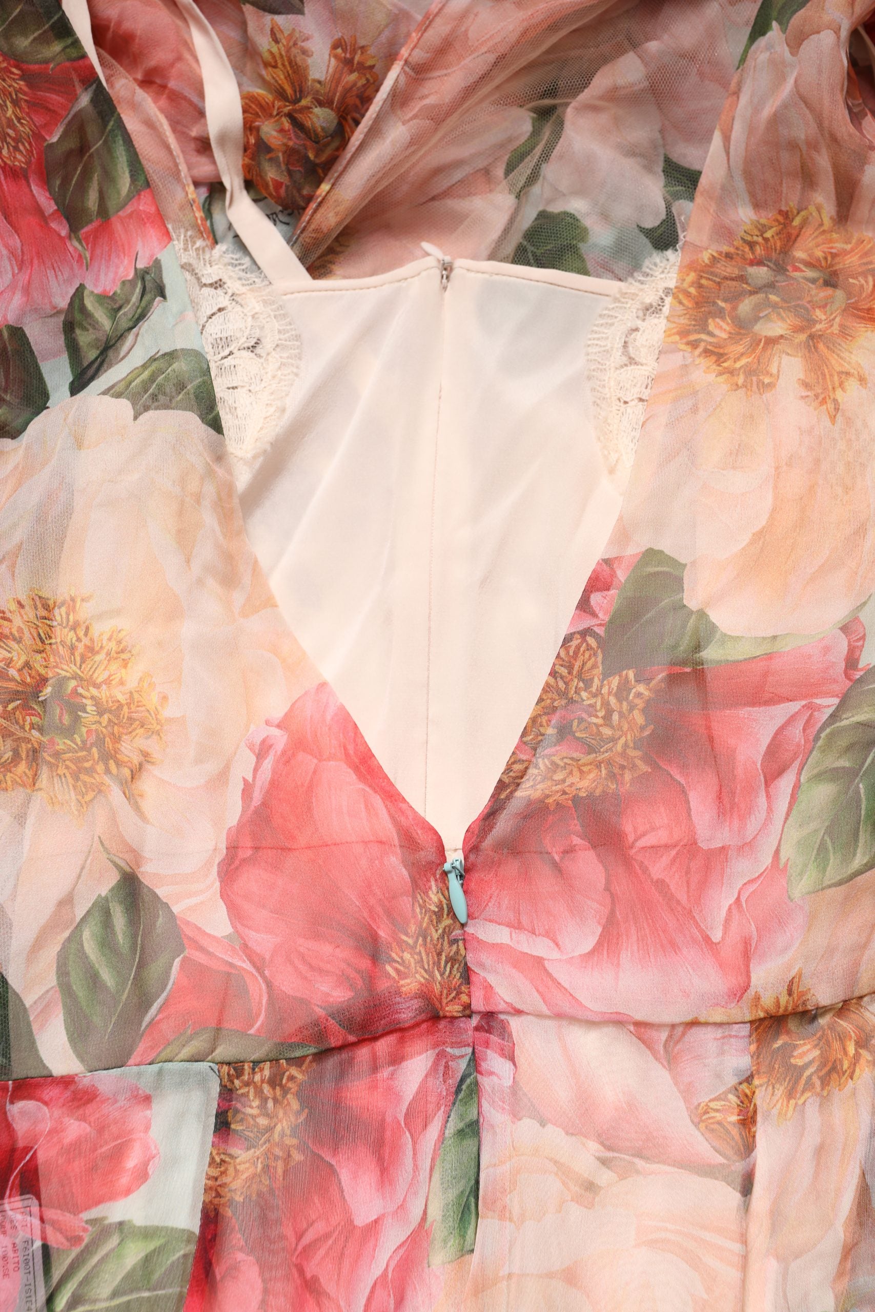 Pre-Owned Dolce & Gabbana Multicolor Floral Silk Layered Maxi Dress