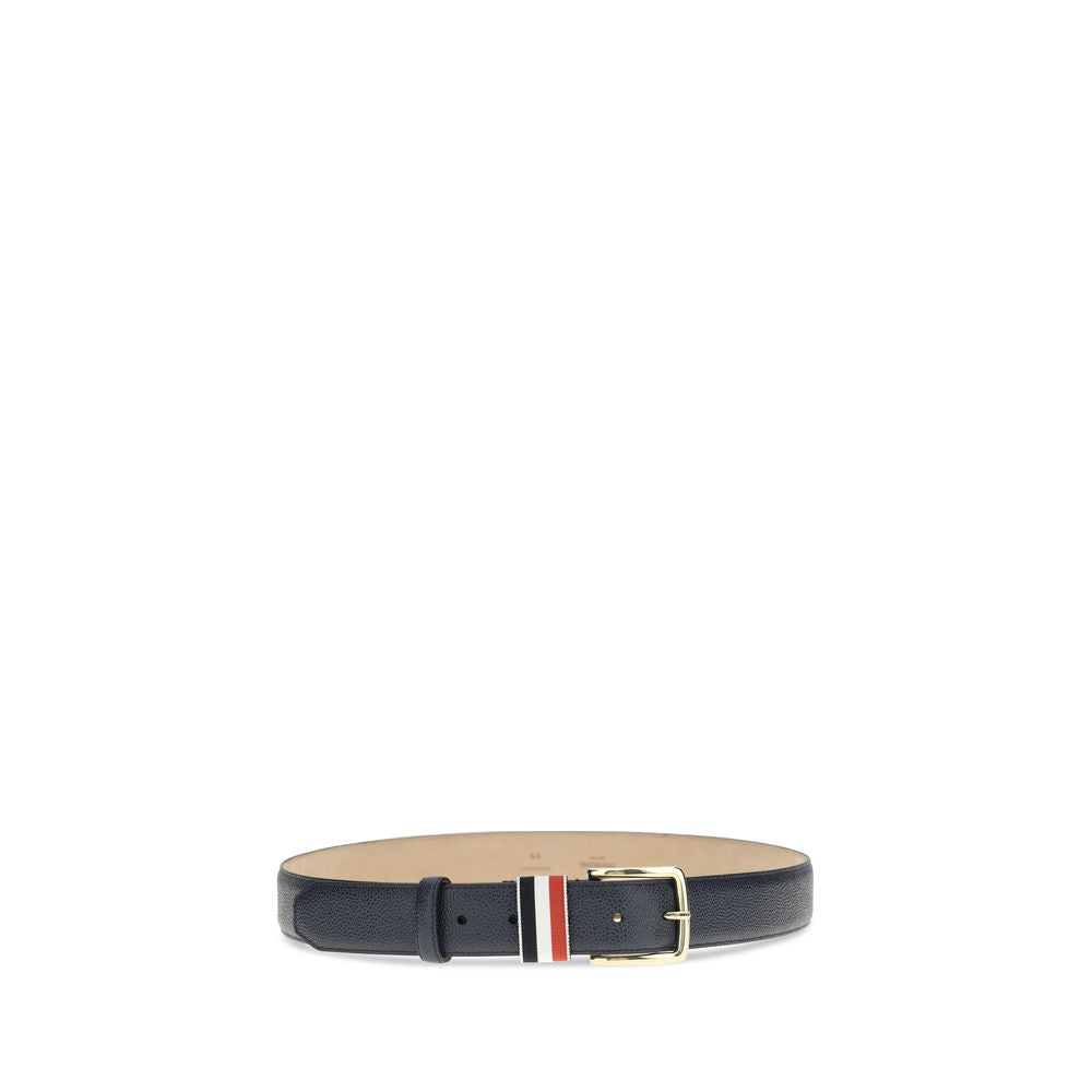 Thom Browne Blue Leather Regular Belt