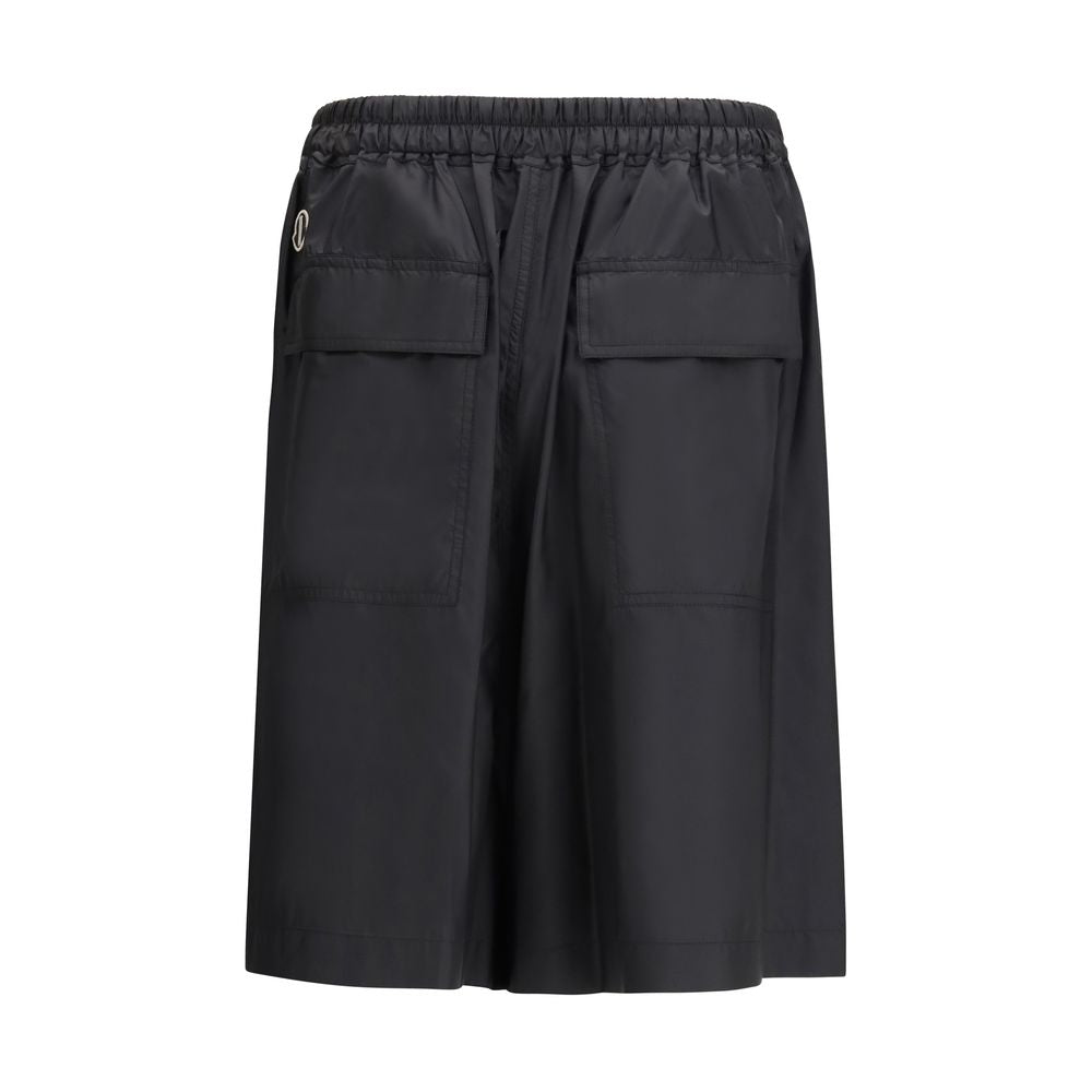 Moncler x Rick Owens Black Bermuda Shorts