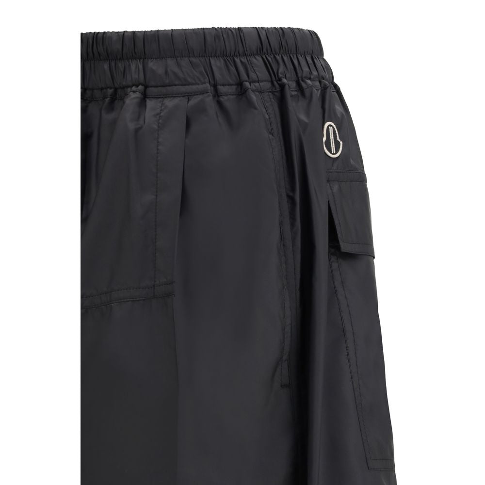 Moncler x Rick Owens Black Bermuda Shorts