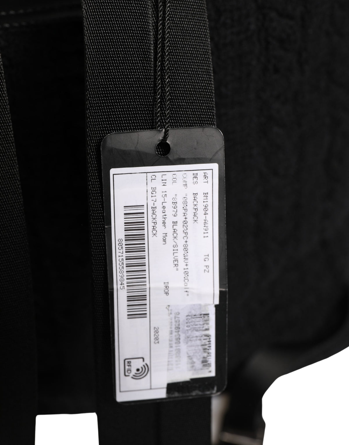 New Dolce & Gabbana Black Tricot Wool Blend Duffel Backpack Travel Borse Bag