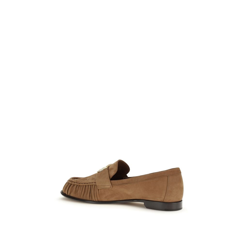 Fendi Brown Aries Aries Slip-On Loafers