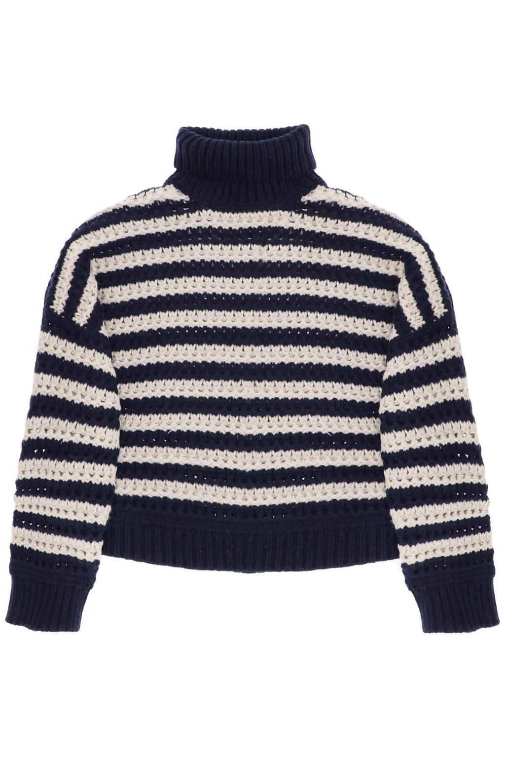 Brunello Cucinelli Blue Wool Sweatshirt