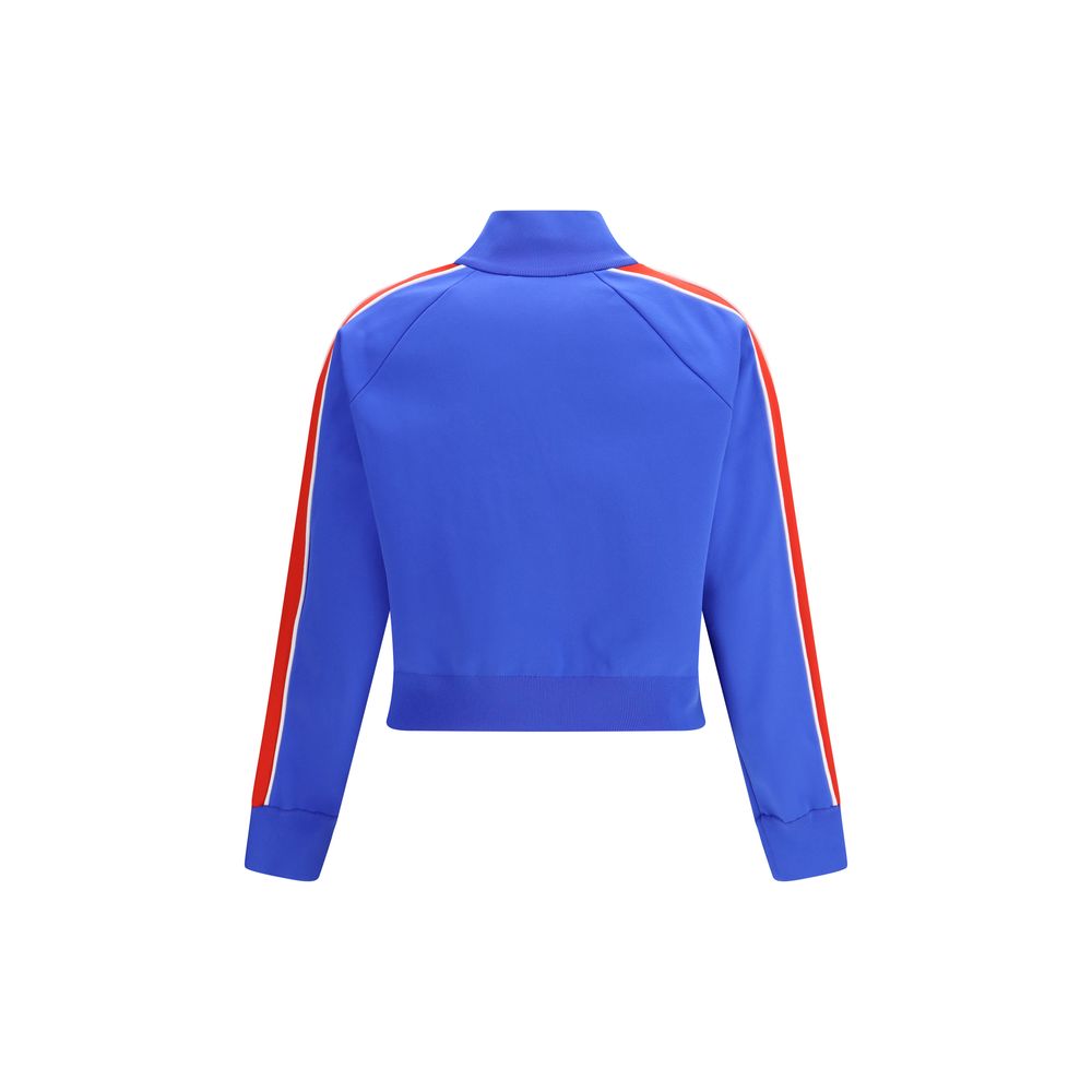 Miu Miu Blue Zip-Up Sweatshirt