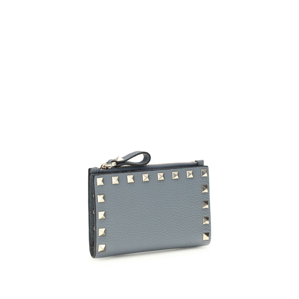 Valentino Garavani Blue Leather Wallet