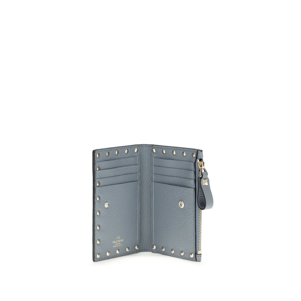 Valentino Garavani Blue Leather Wallet