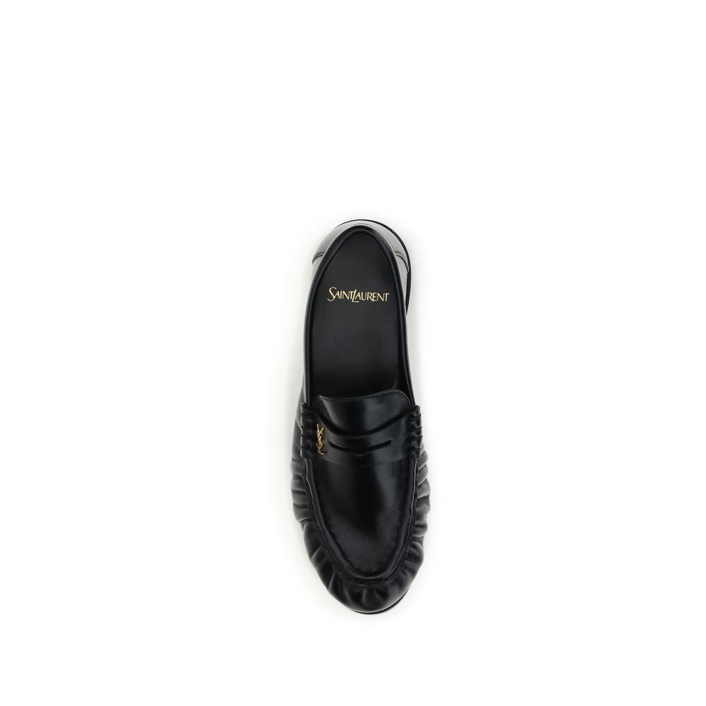 Saint Laurent Black Aries Aries Slip-On Loafers