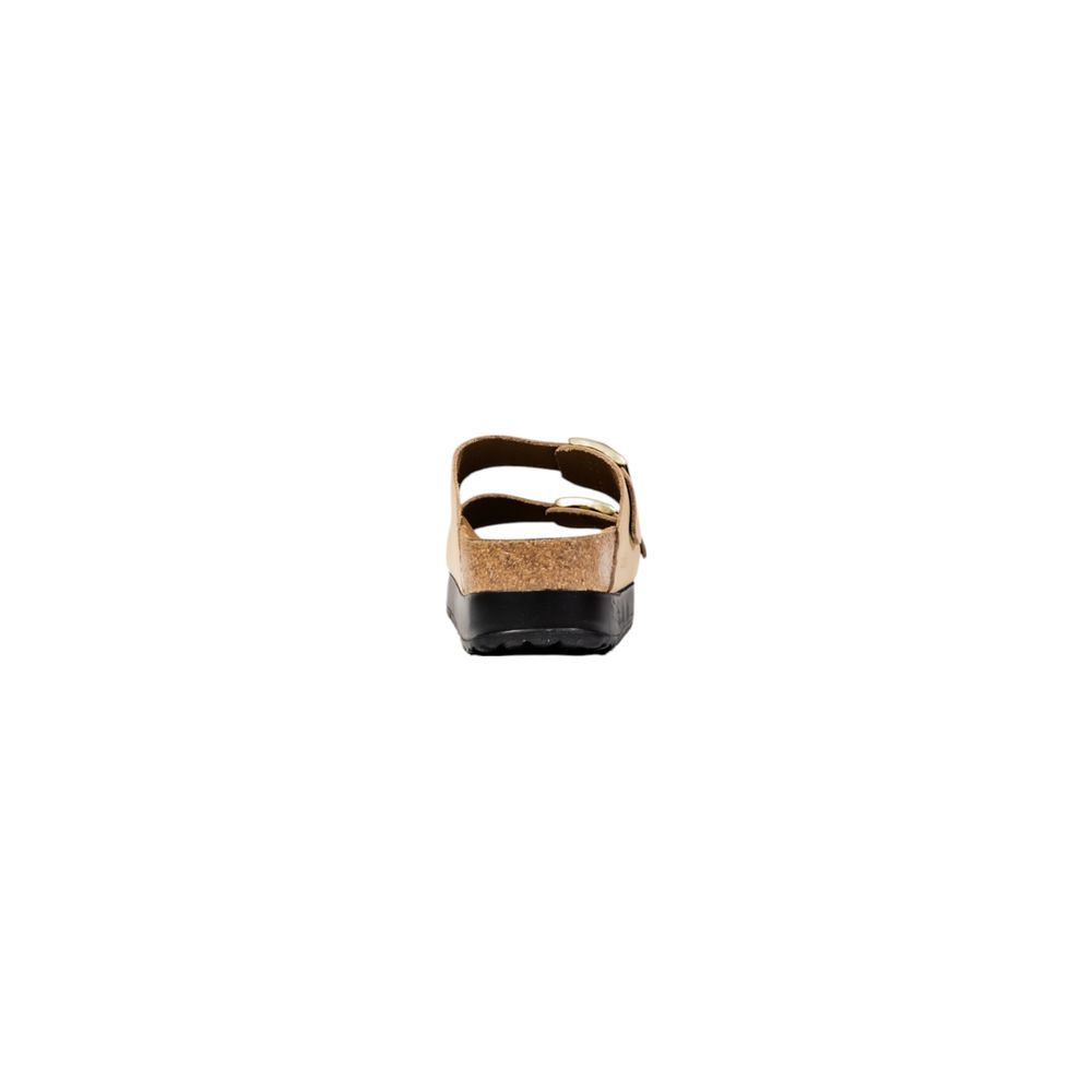 Birkenstock Beige Synthetic Platform Sandals