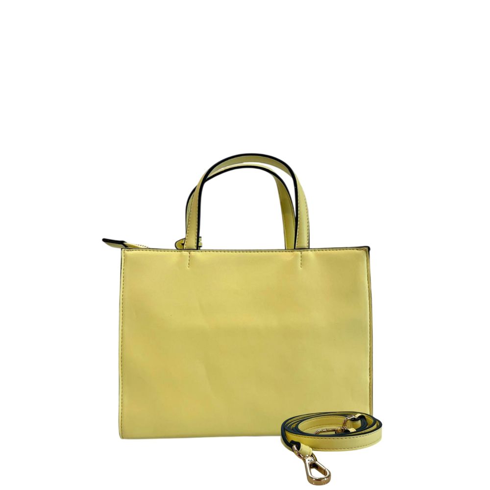 Twinset Yellow PU Women Handbag