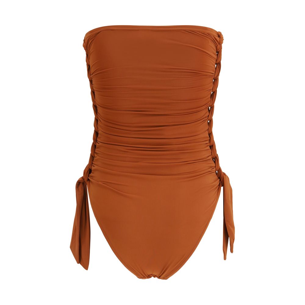 Zimmermann Brown One-Piece Swimsuit