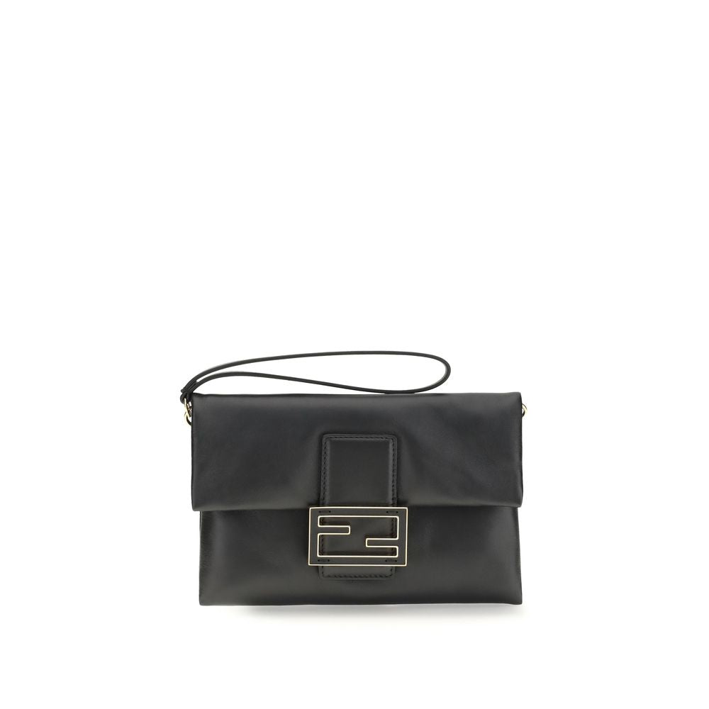 Fendi Black Leather Clutch Bag - PreLoved & Luxe