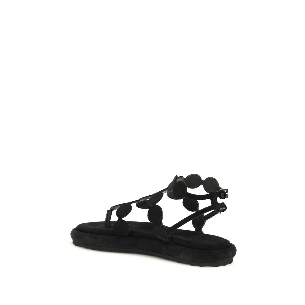 Pierre Hardy Black Leather Platform Sandals