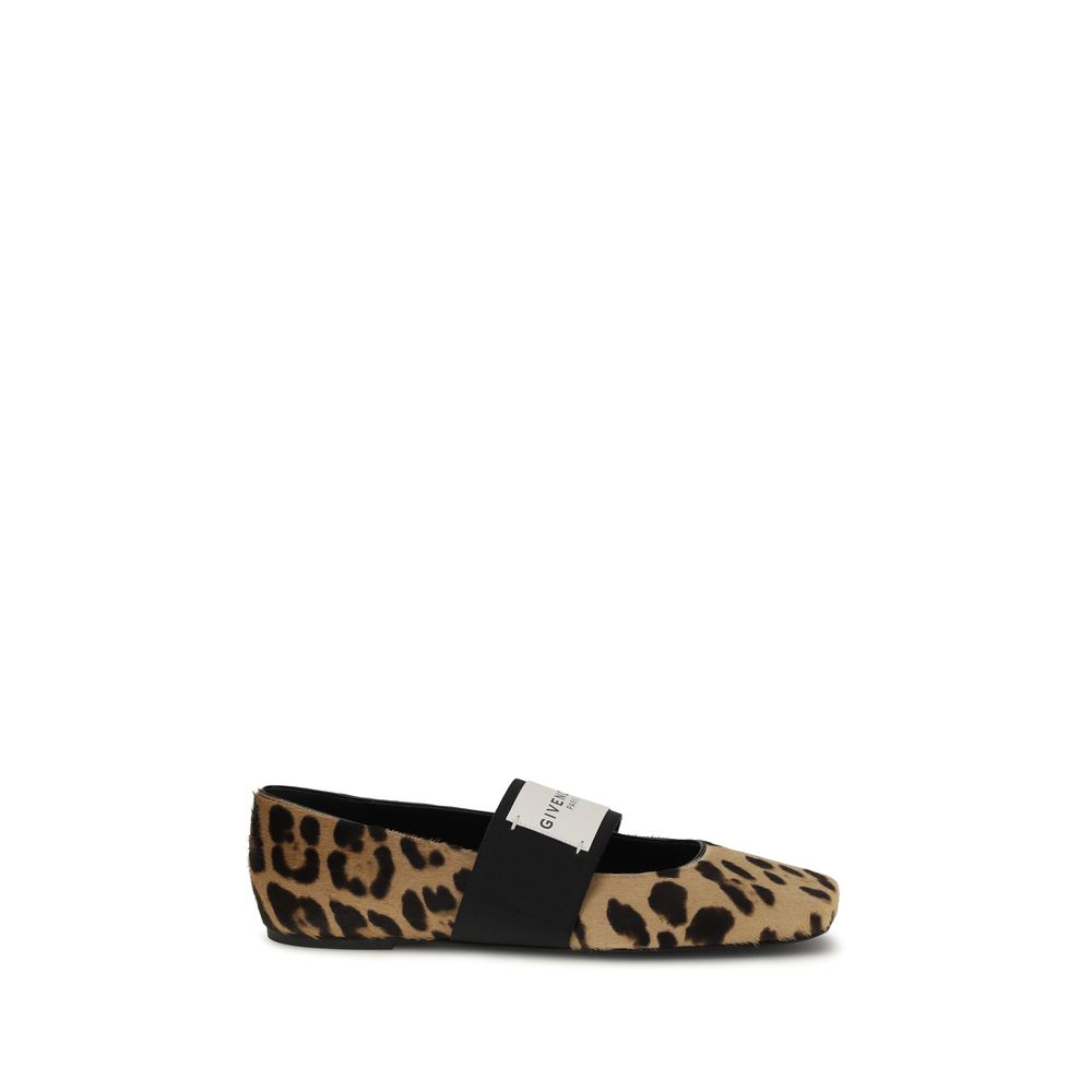 Givenchy Beige Leather Ballet Flats