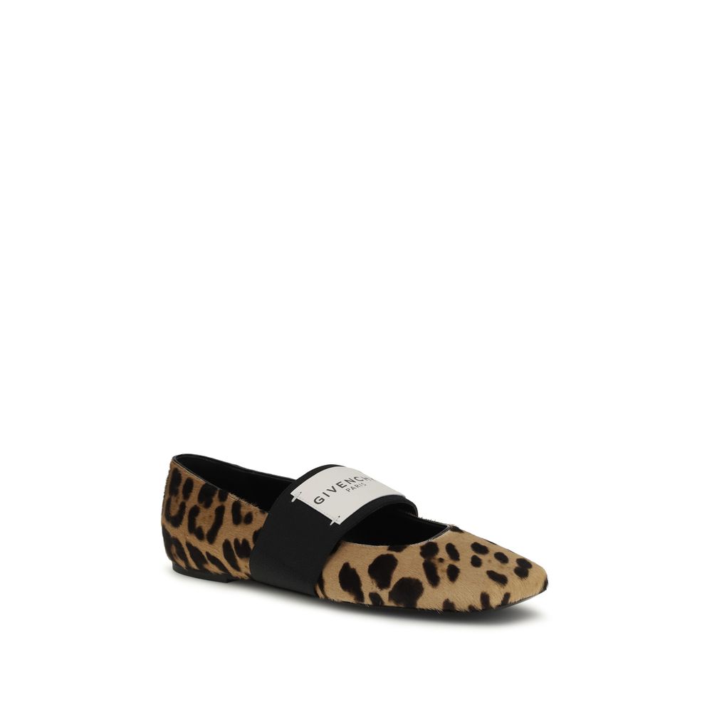 Givenchy Beige Leather Ballet Flats