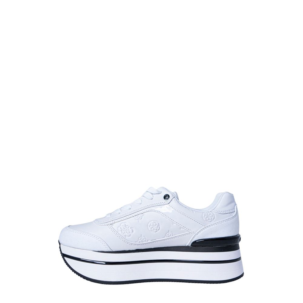 Guess White Platform Sneakers