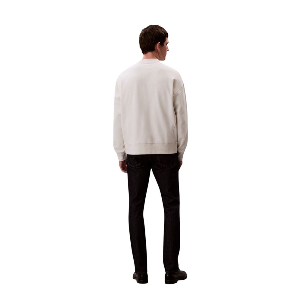 Calvin Klein Jeans Beige Cotton Sweatshirt
