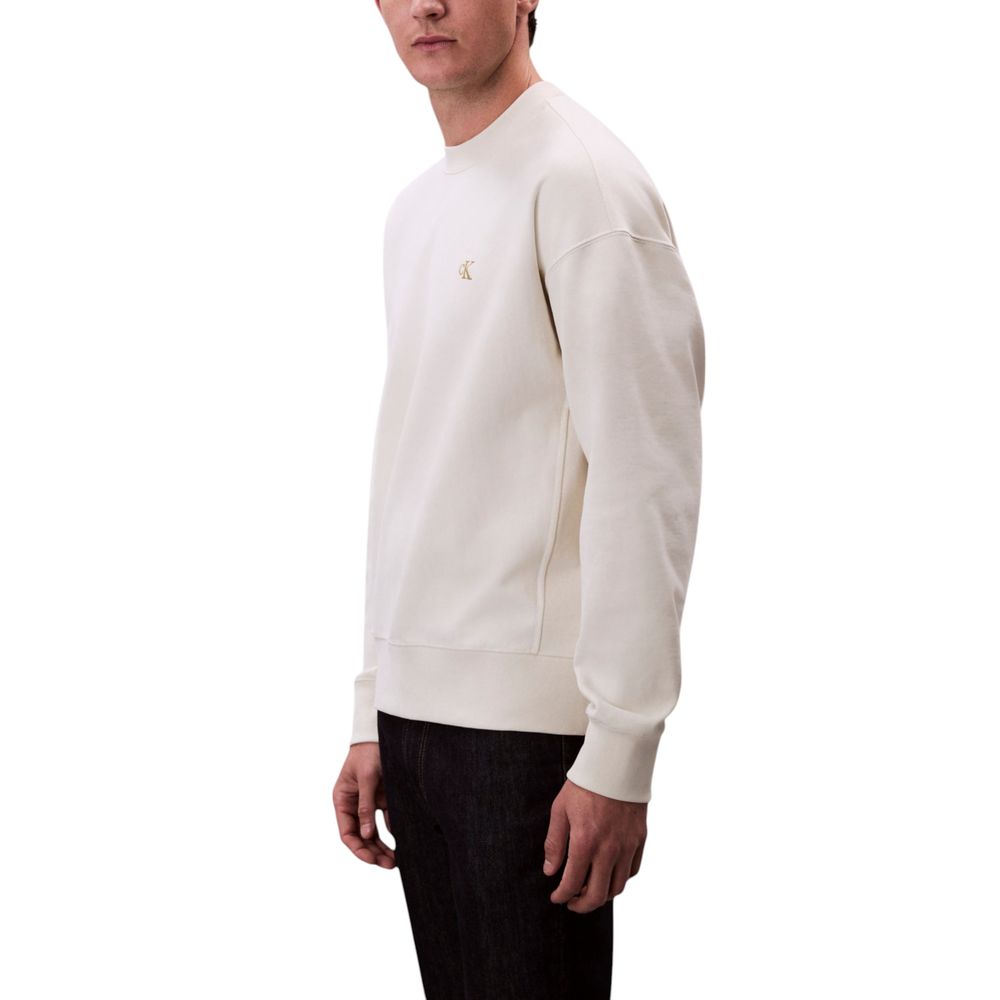 Calvin Klein Jeans Beige Cotton Sweatshirt