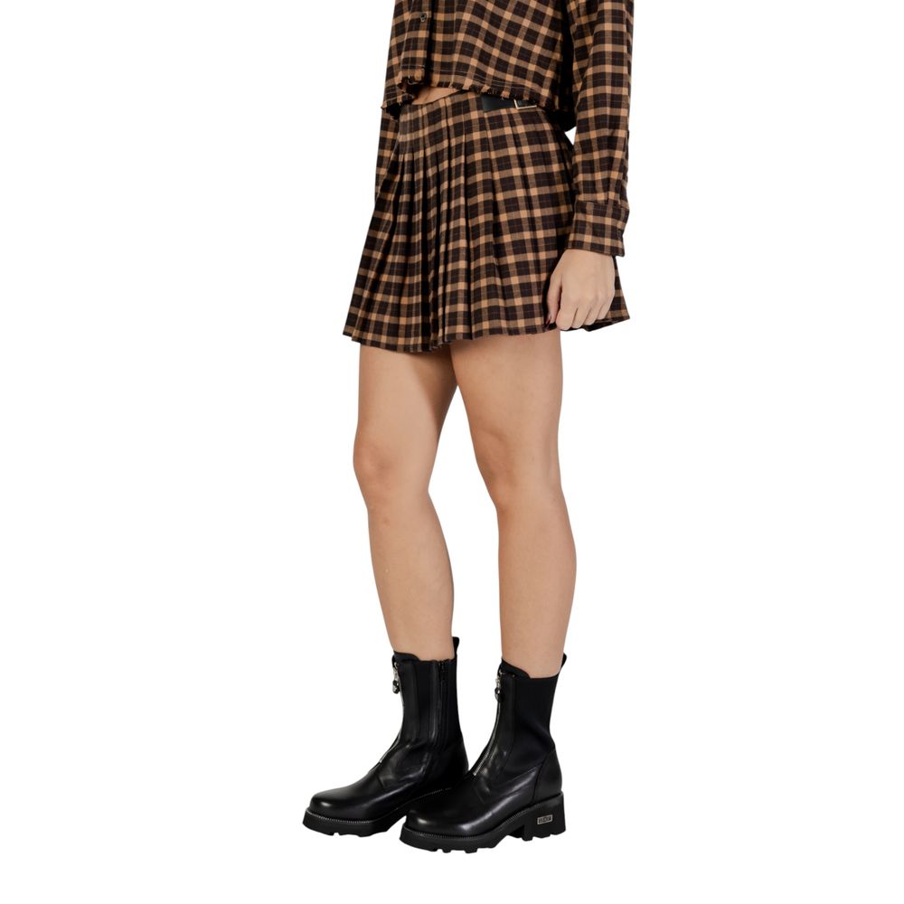 Only Brown Recycled Mini Skirt